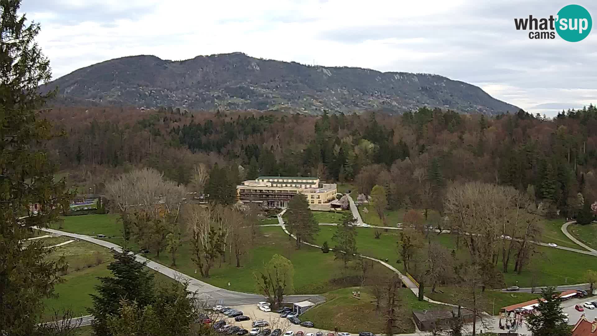 Trakošćan – Blick vom Schloss
