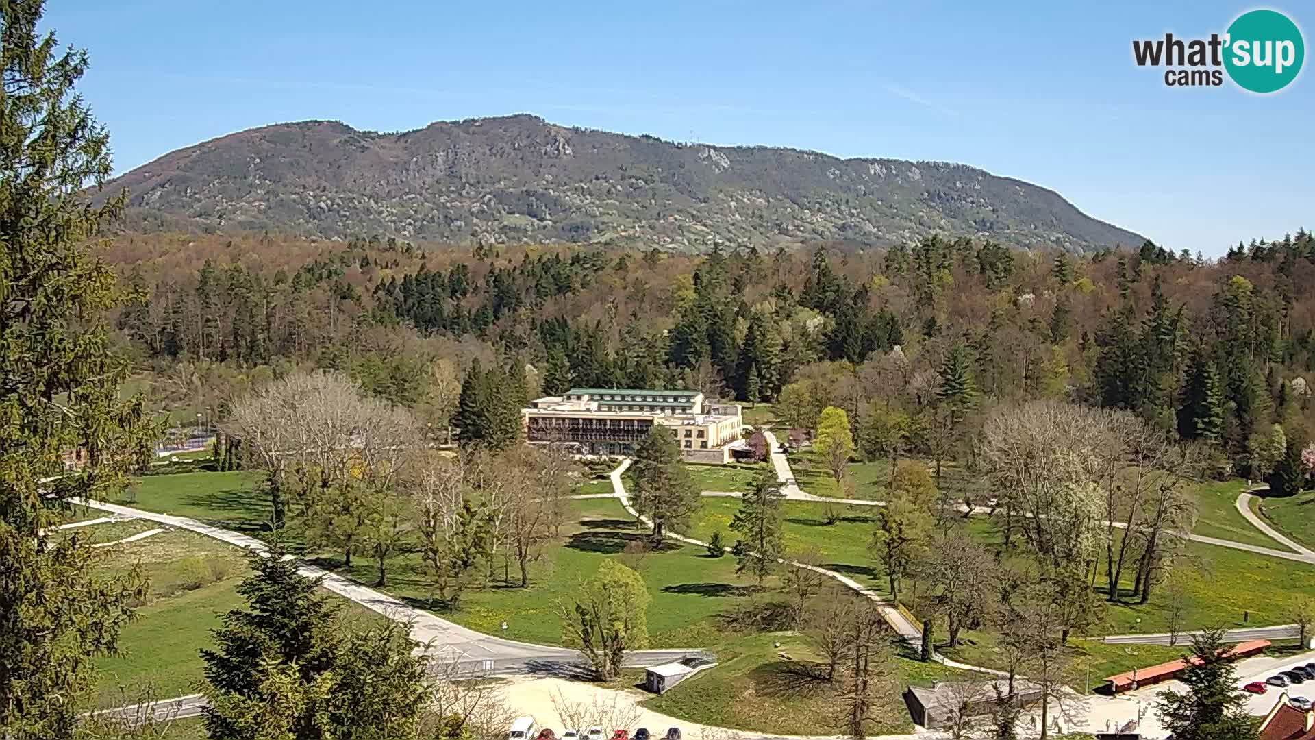 Trakošćan – Blick vom Schloss