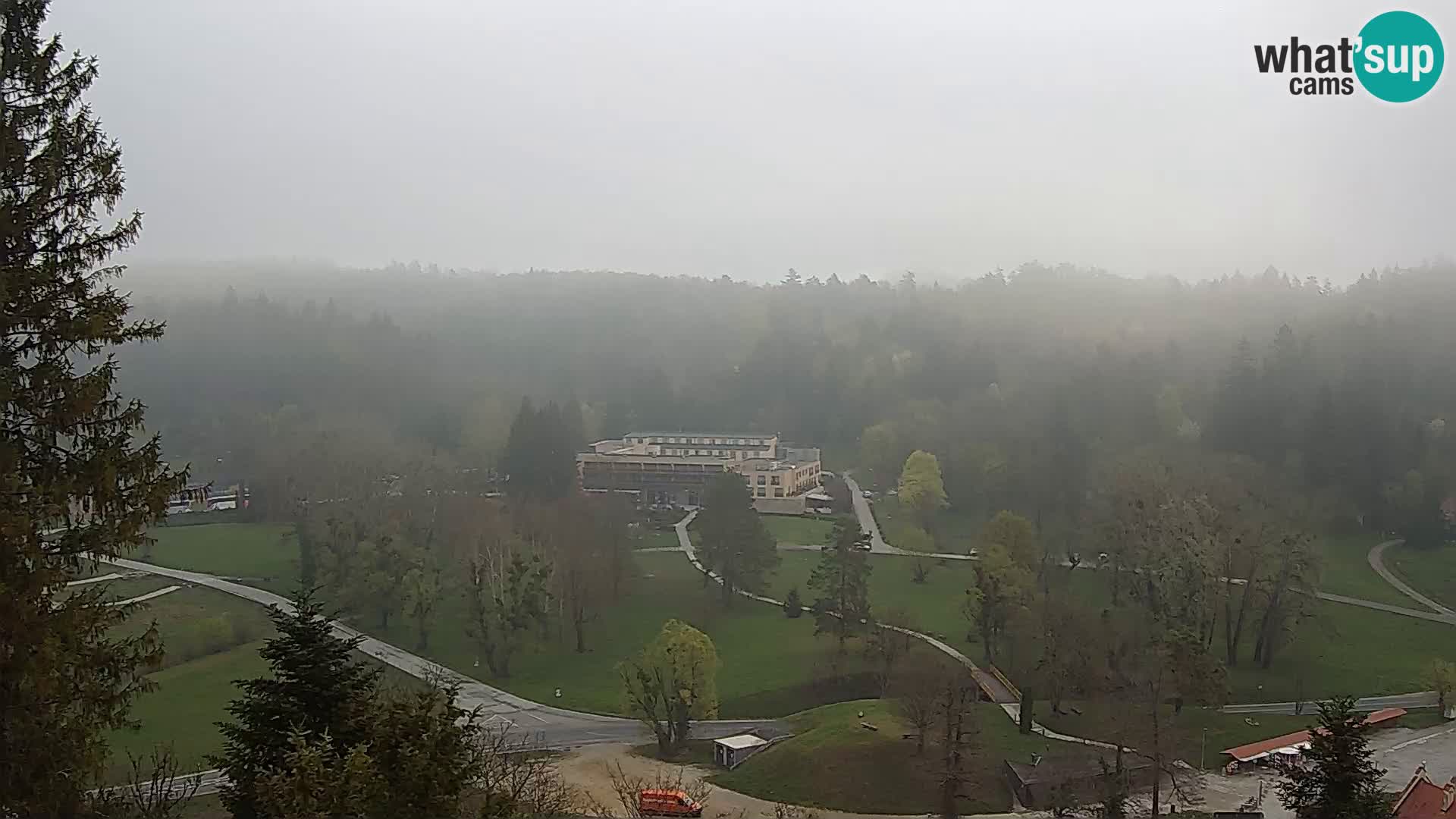 Trakošćan – Blick vom Schloss