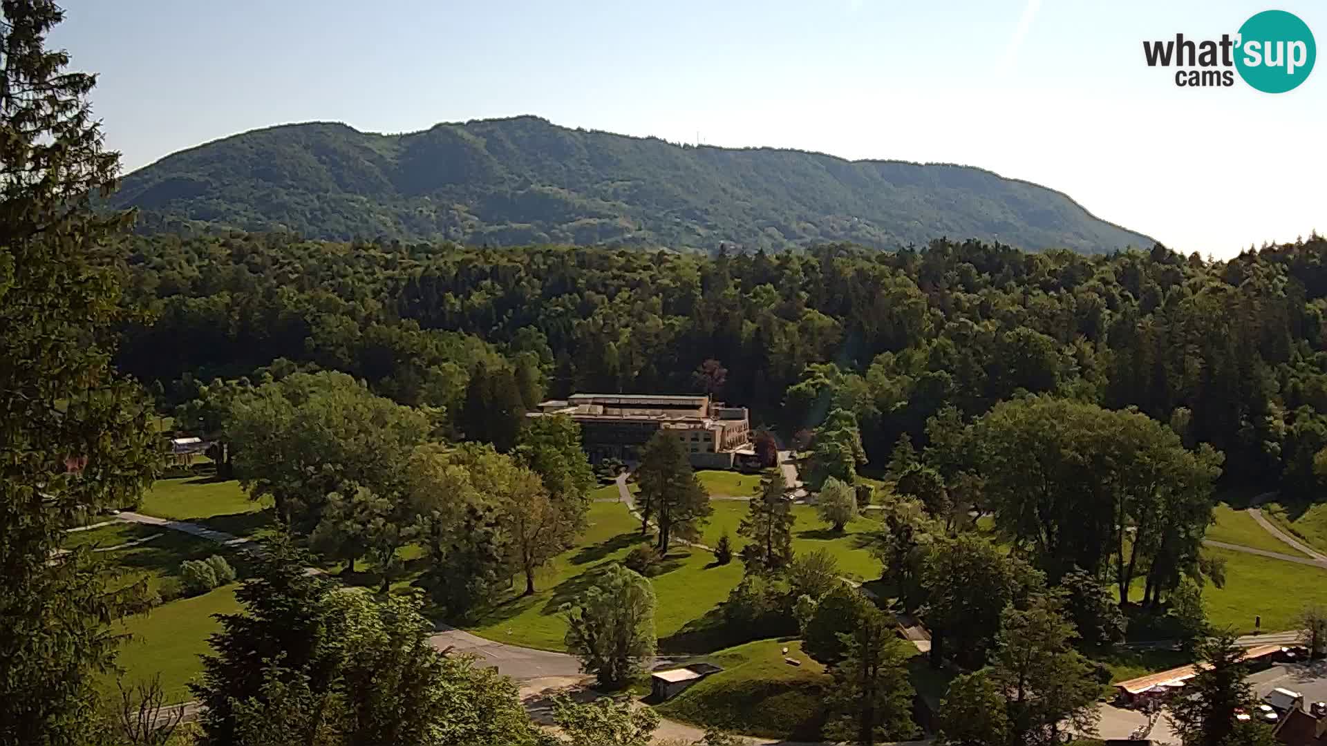 Trakošćan – Blick vom Schloss