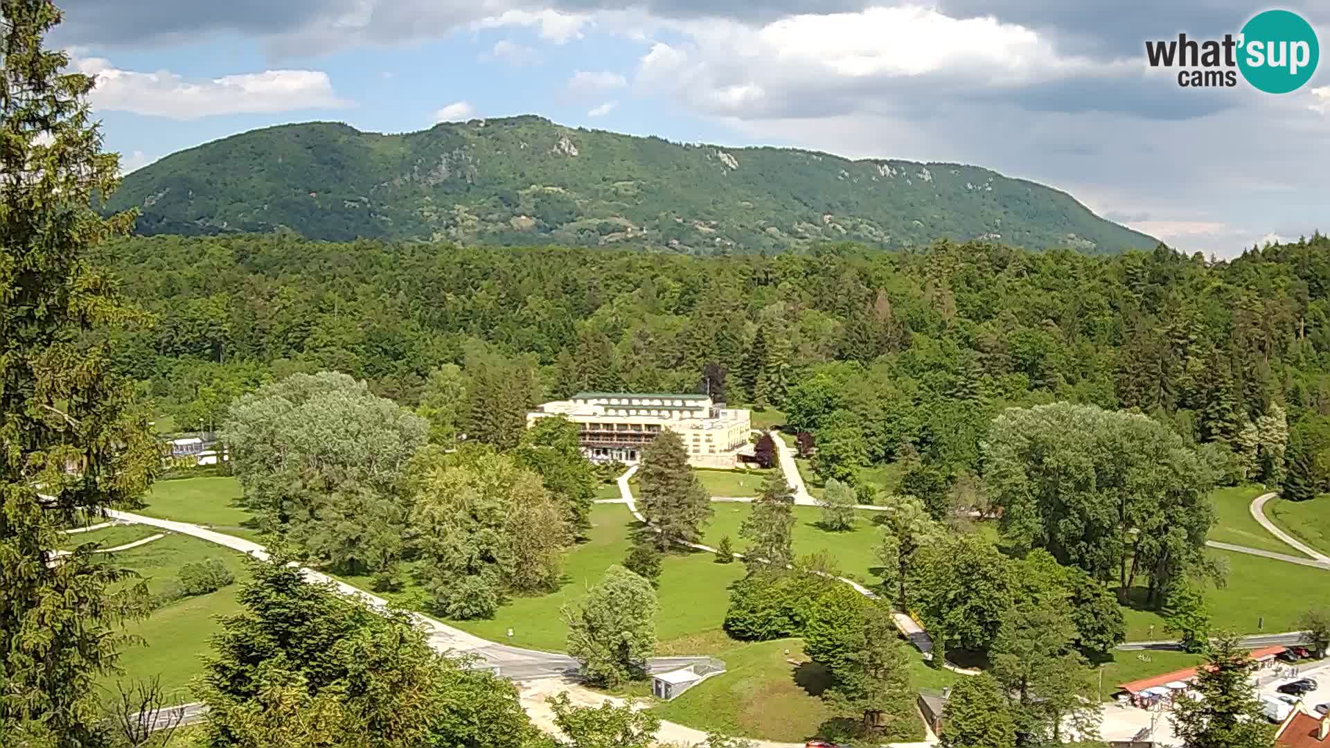 Trakošćan – Blick vom Schloss