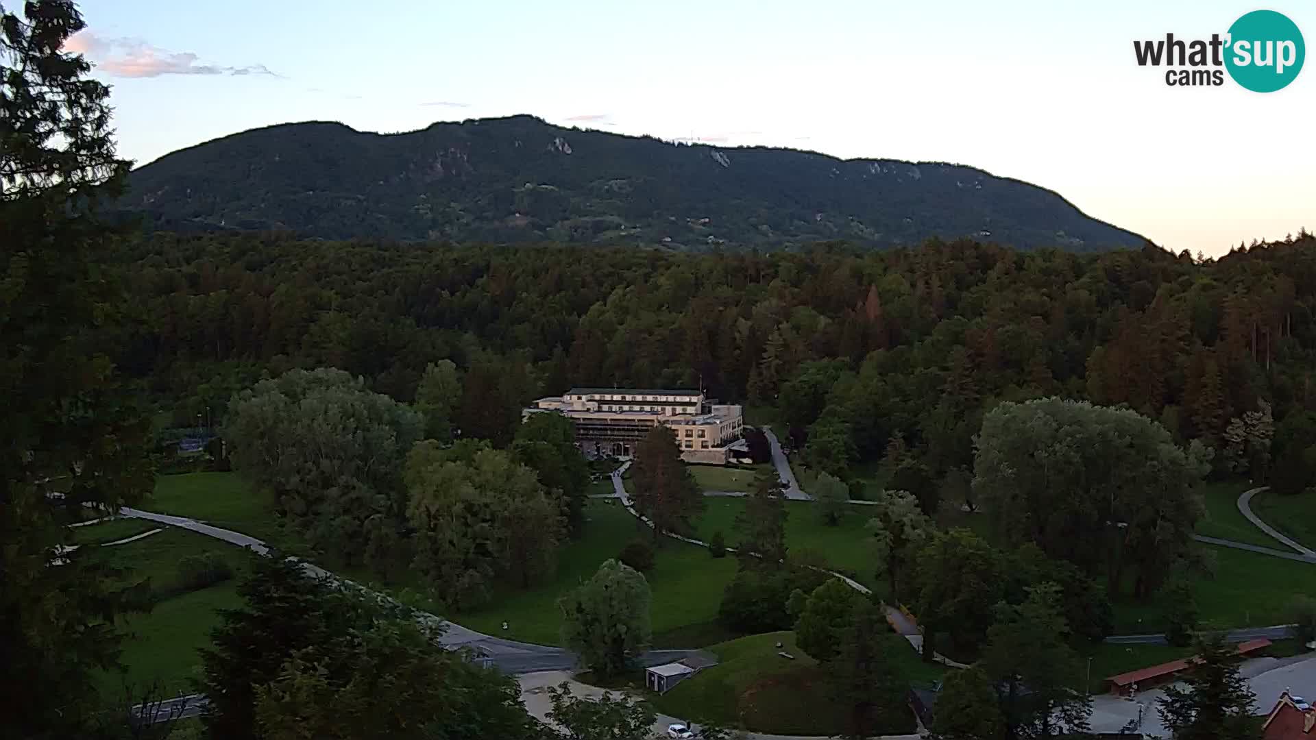 Trakošćan – Blick vom Schloss