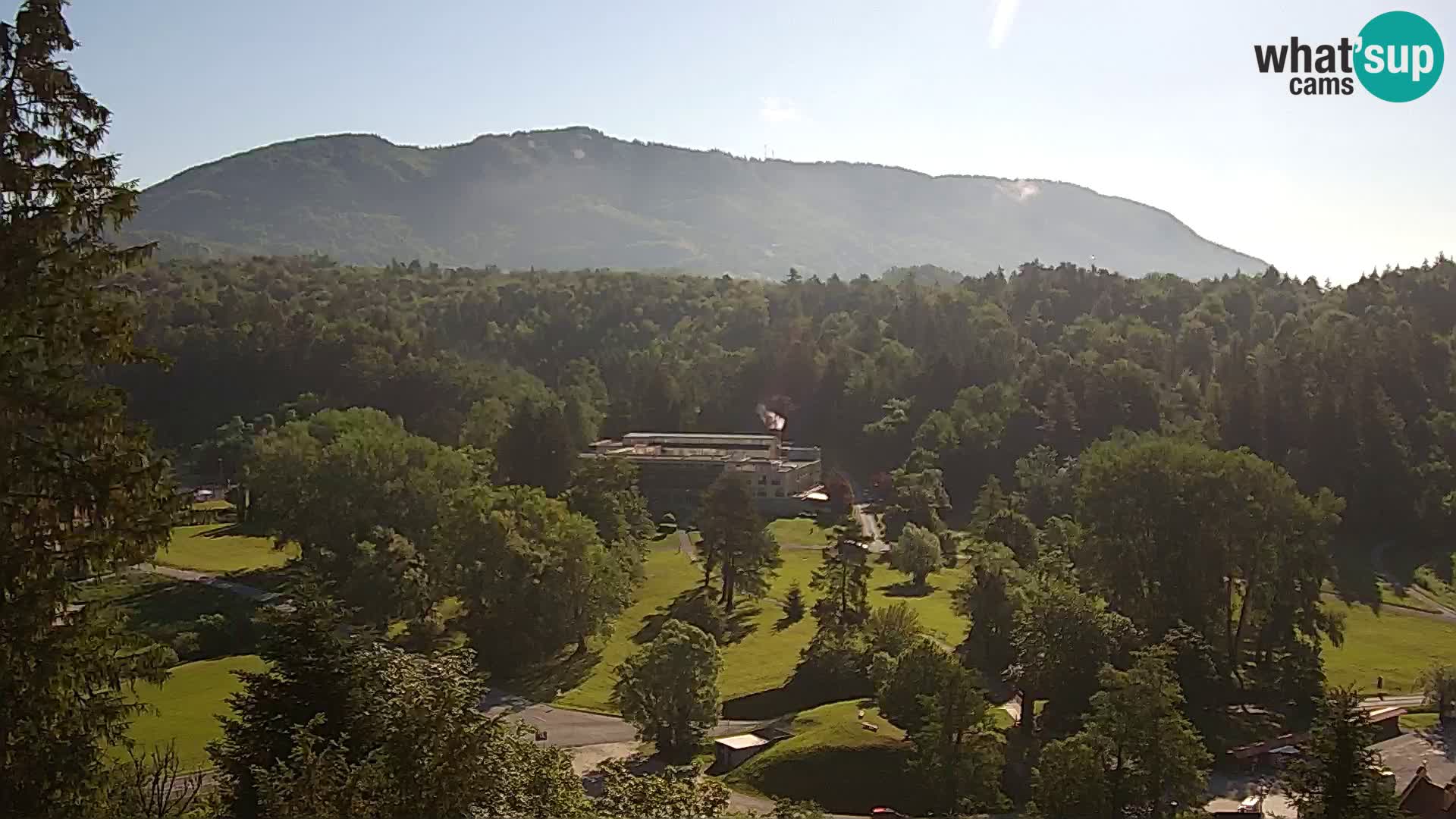 Trakošćan – Blick vom Schloss
