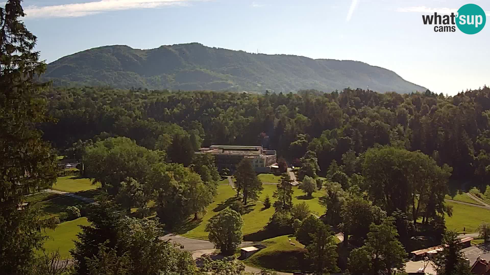 Trakošćan – Blick vom Schloss