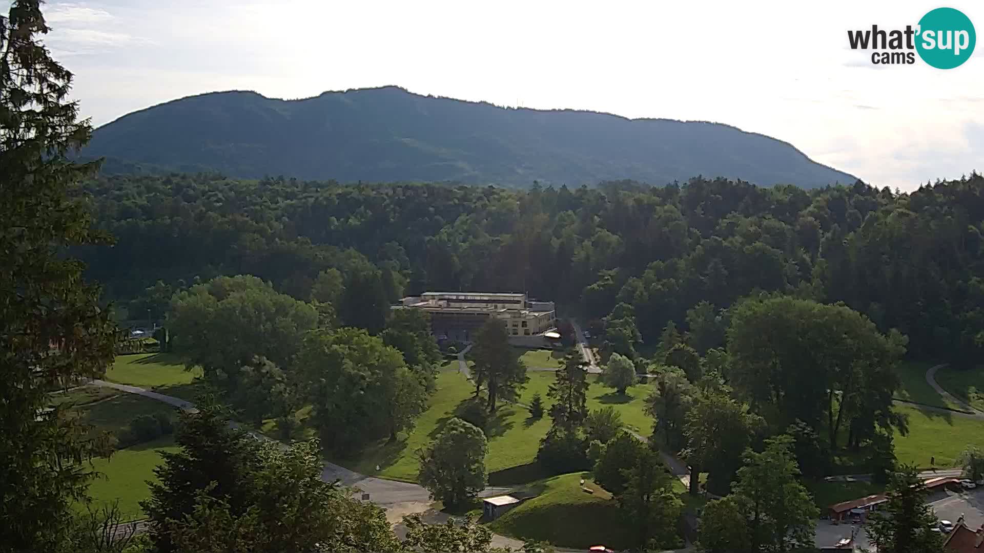 Trakošćan – Blick vom Schloss