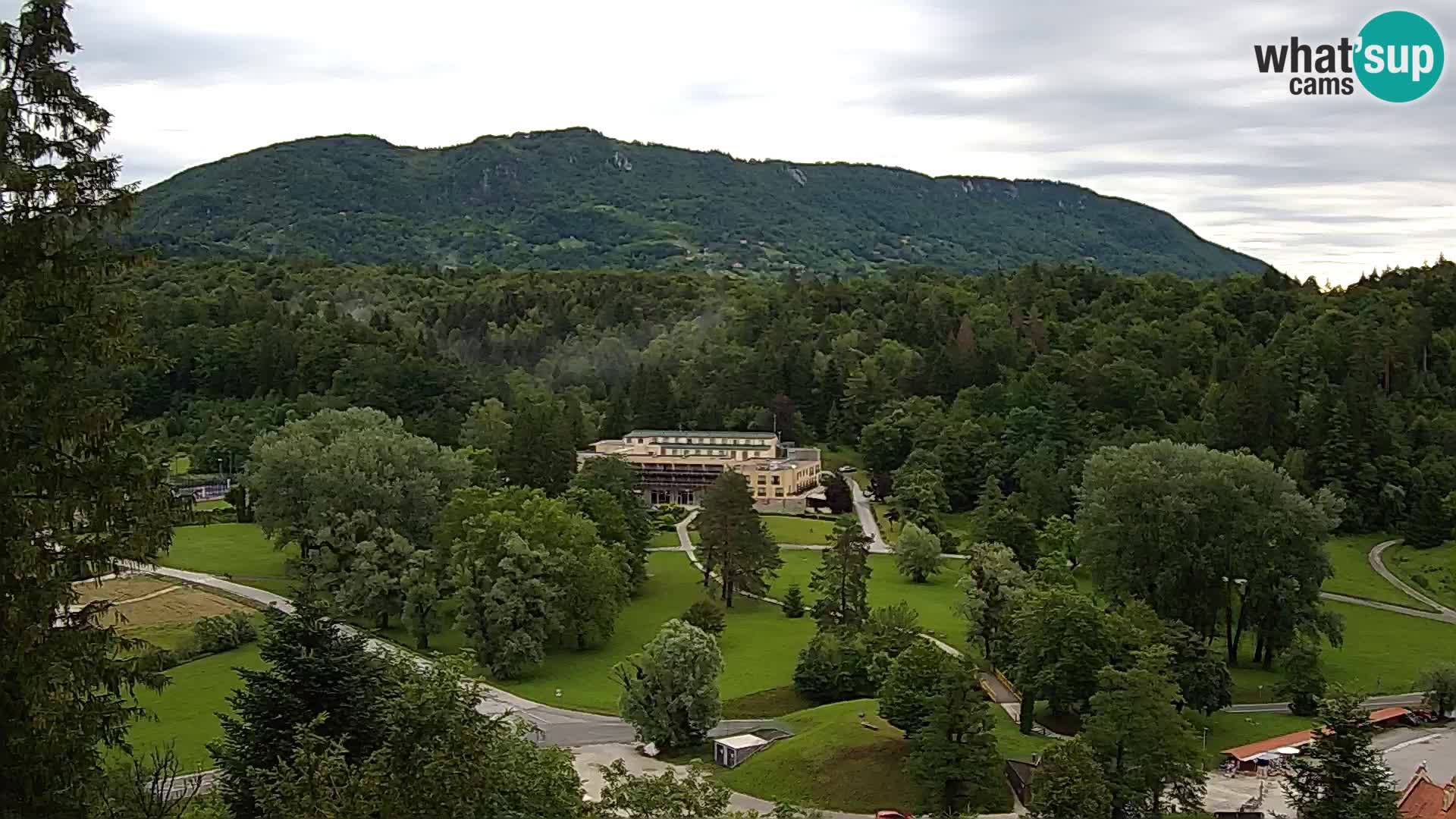 Trakošćan – Blick vom Schloss