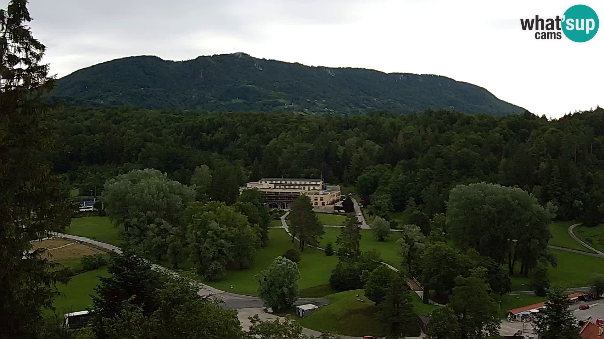 Trakošćan – Blick vom Schloss