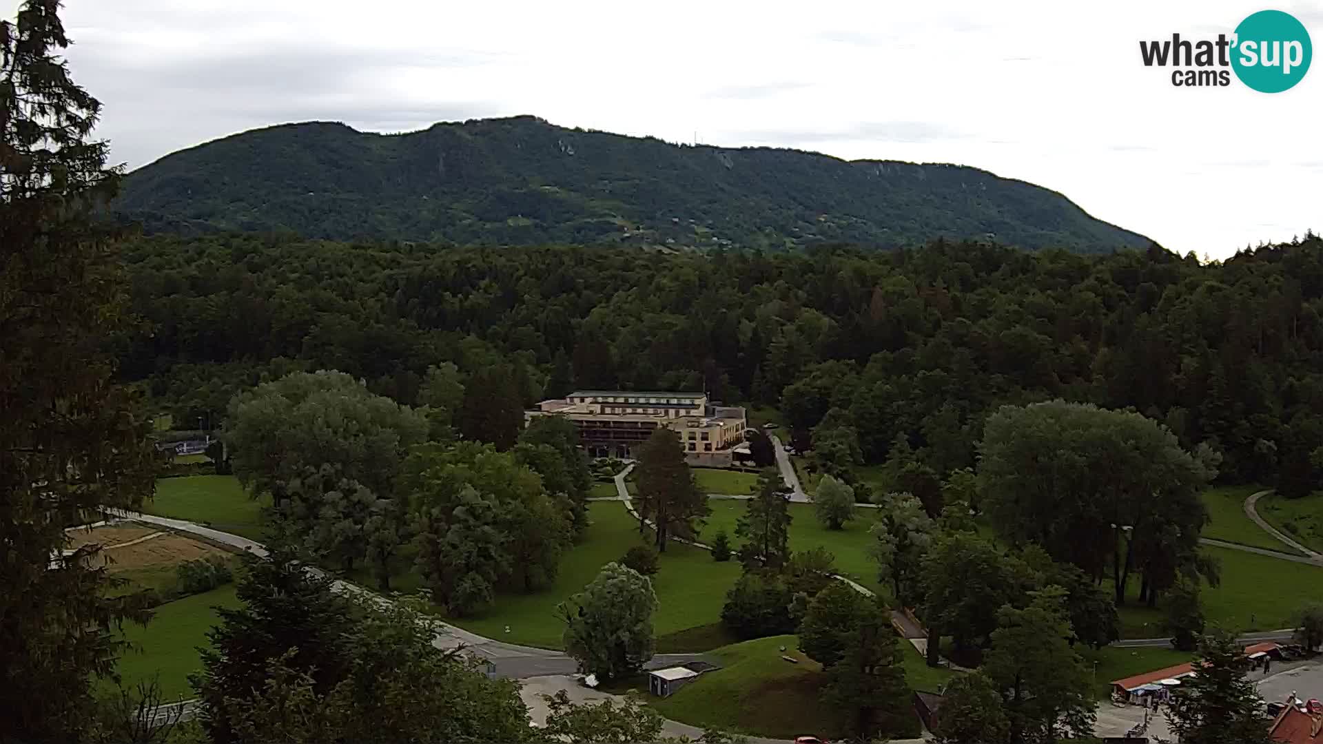 Trakošćan – Blick vom Schloss