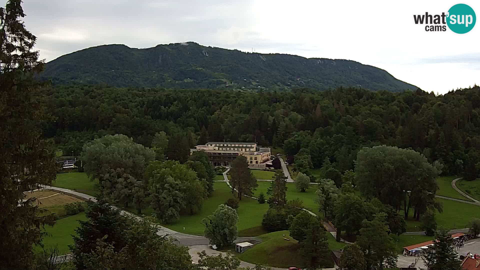 Trakošćan – Blick vom Schloss