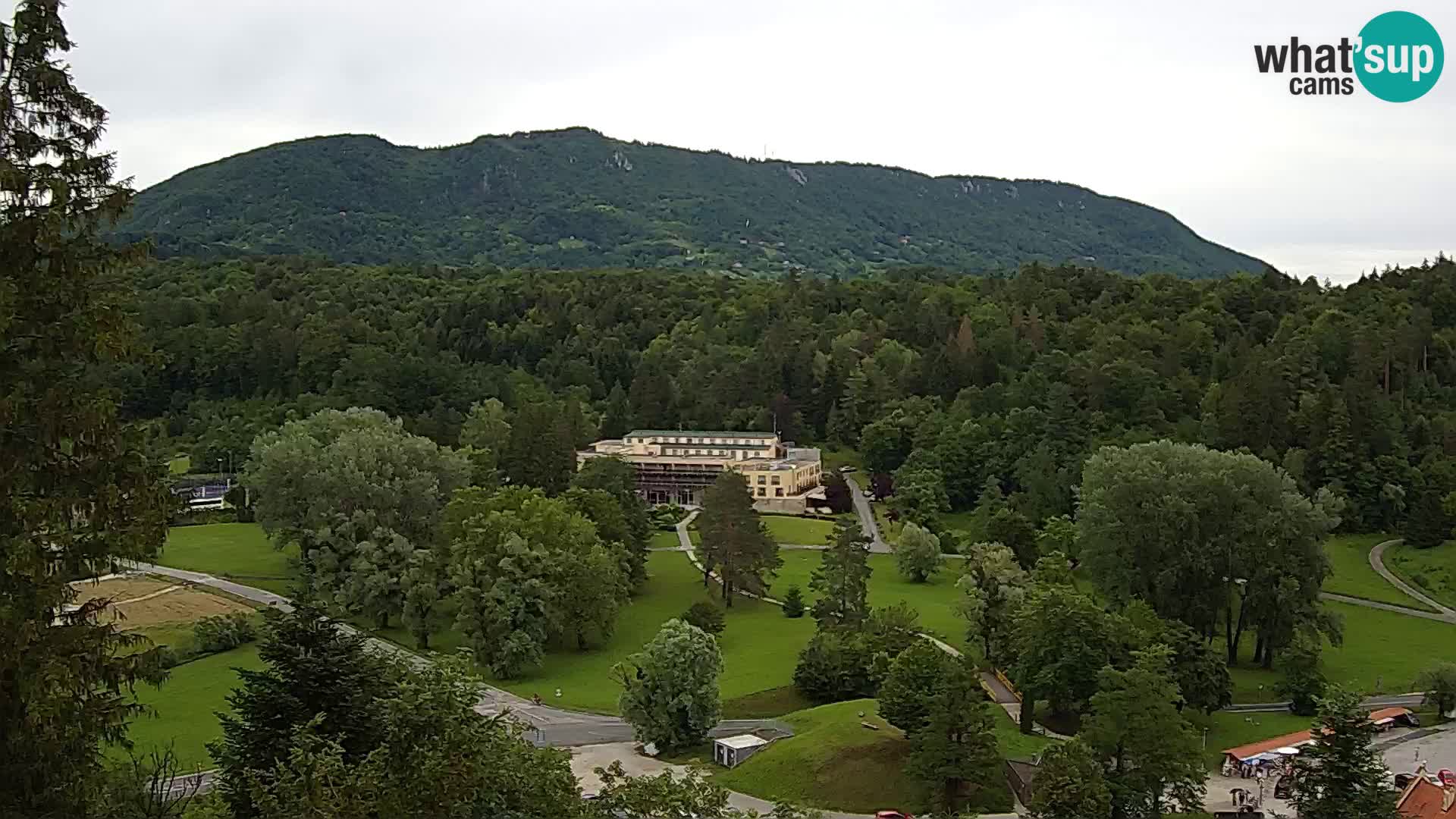 Trakošćan – Blick vom Schloss