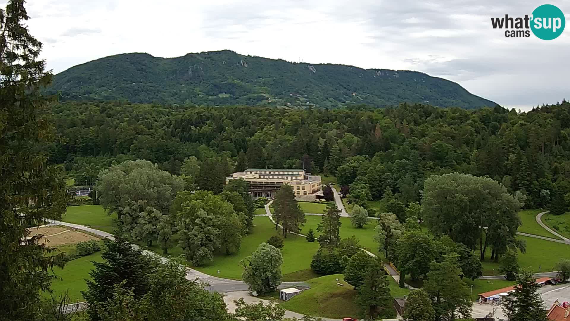 Trakošćan – Blick vom Schloss