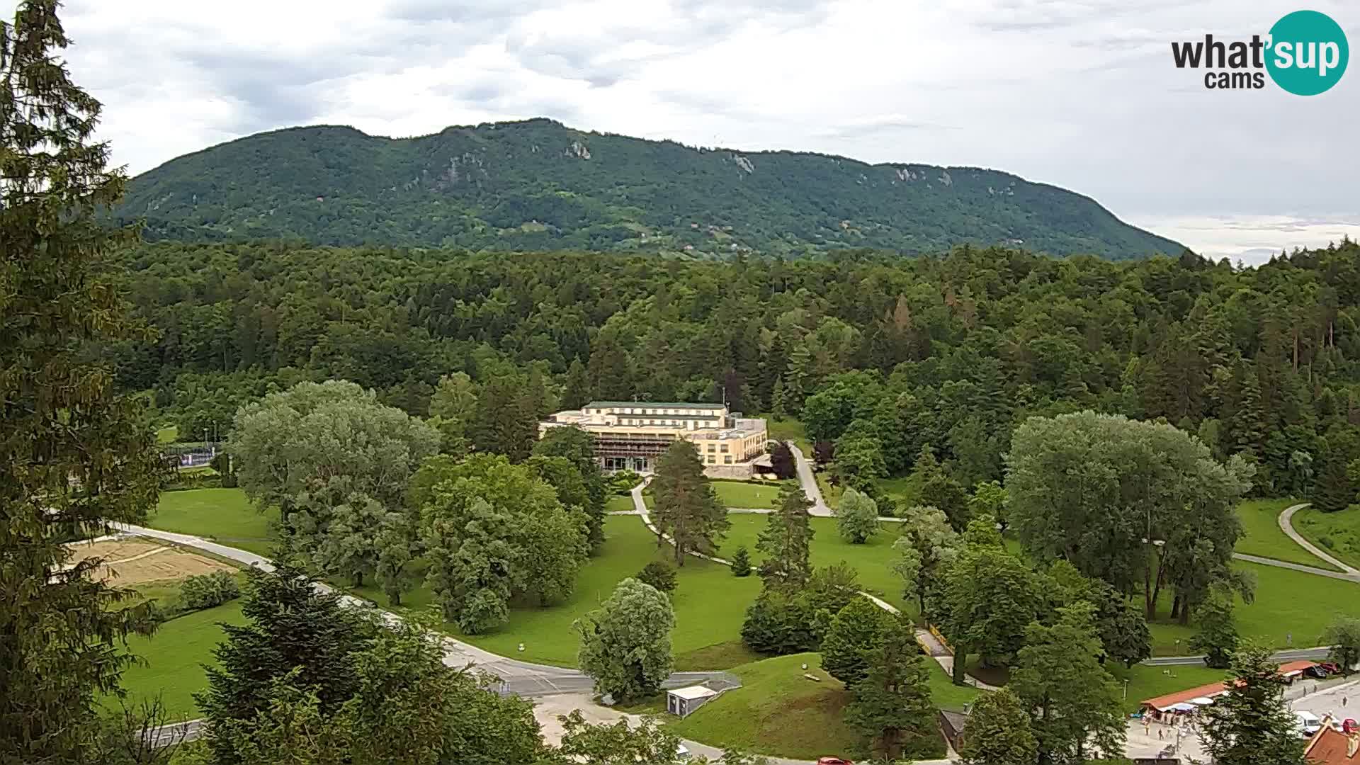 Trakošćan – Blick vom Schloss