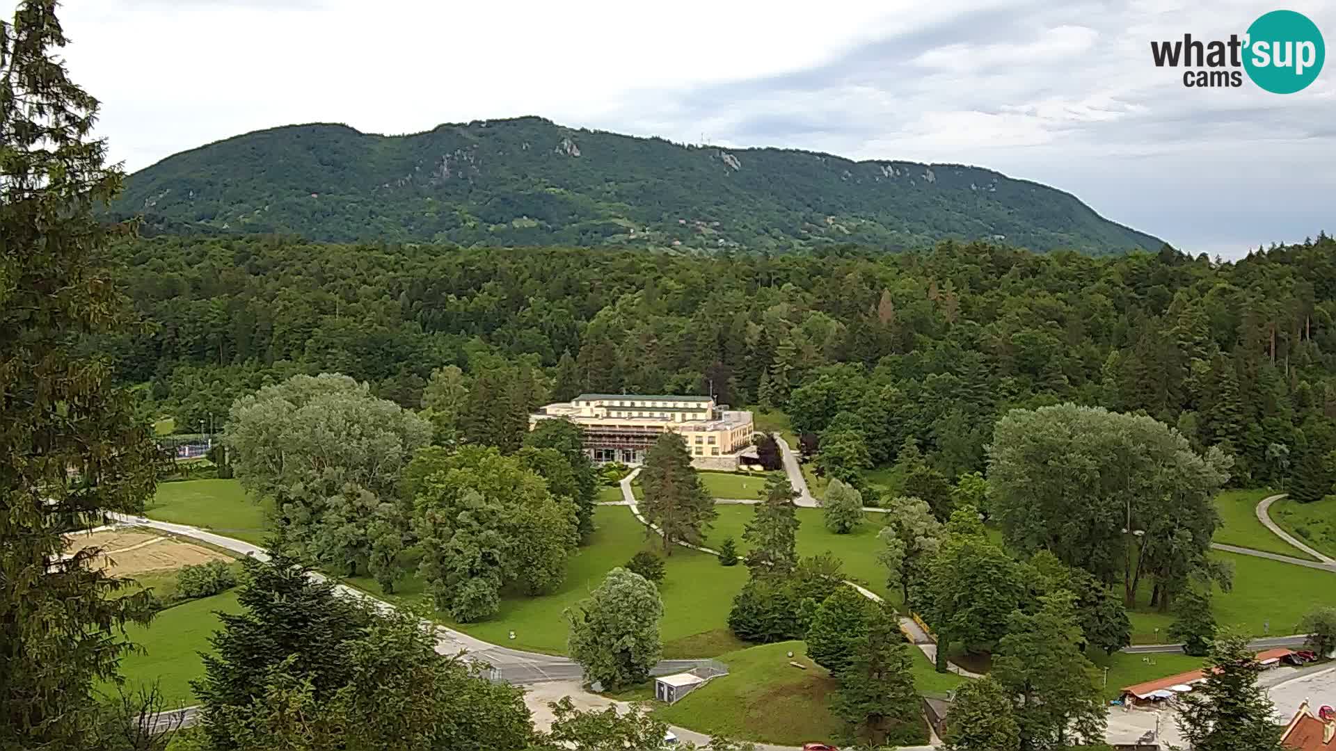 Trakošćan – Blick vom Schloss