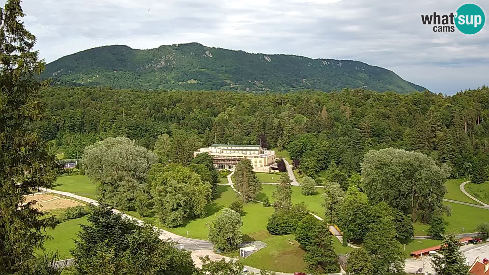 Trakošćan – Blick vom Schloss