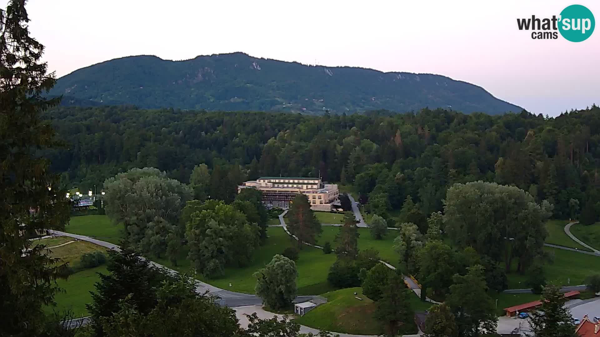 Trakošćan – Blick vom Schloss