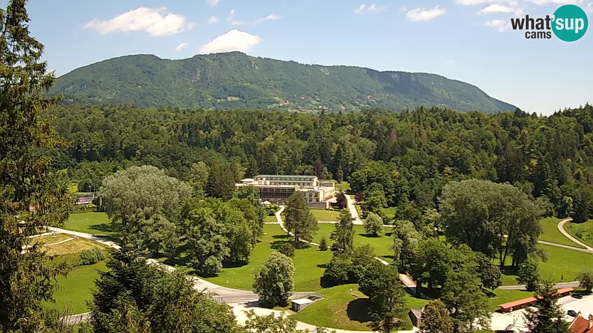Trakošćan – Blick vom Schloss