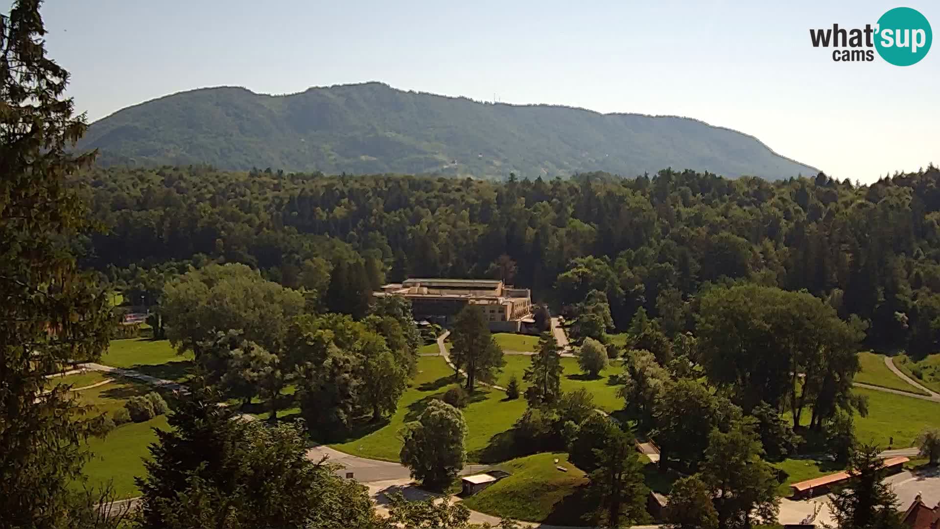 Trakošćan – Blick vom Schloss
