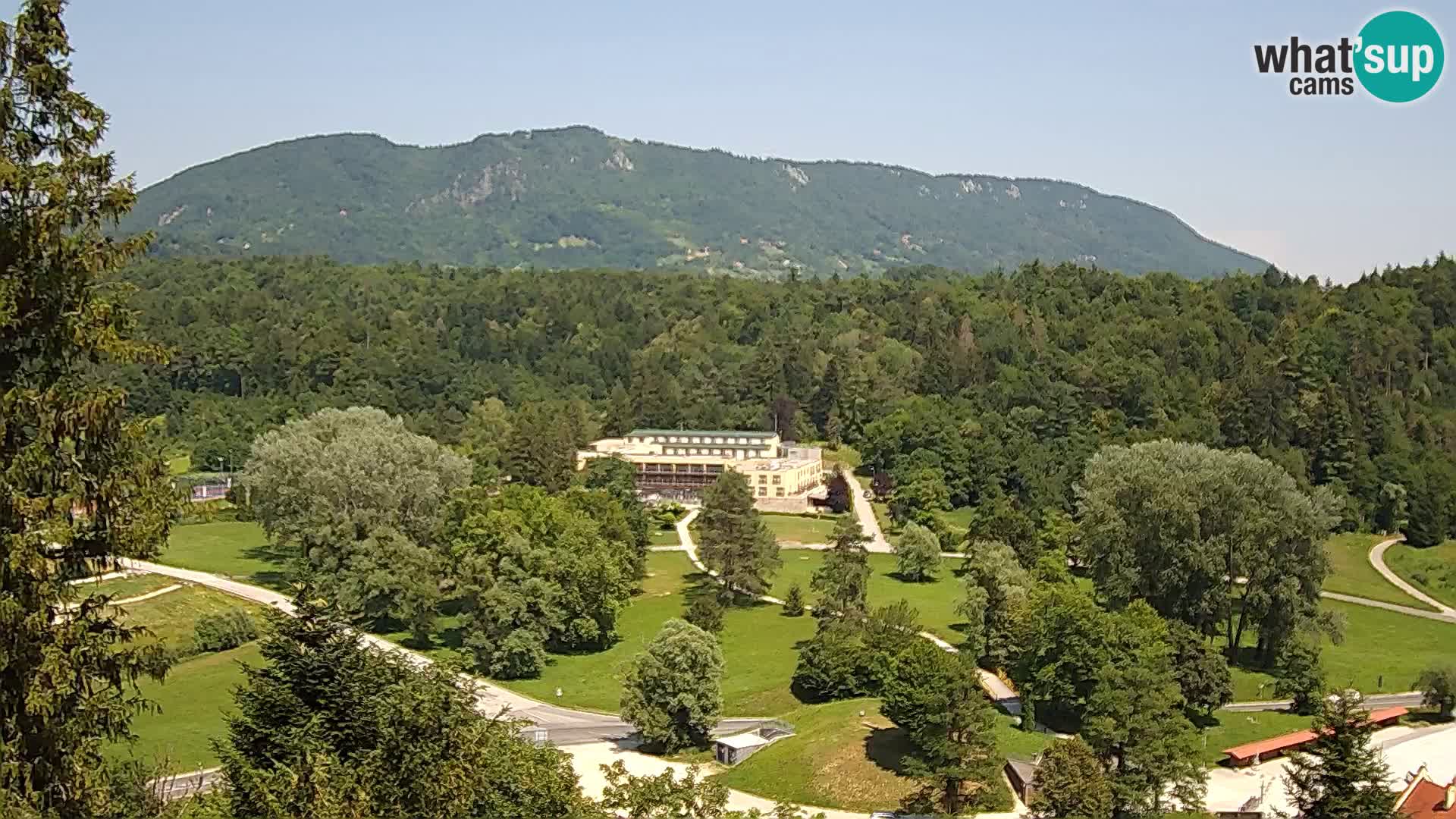Trakošćan – Blick vom Schloss