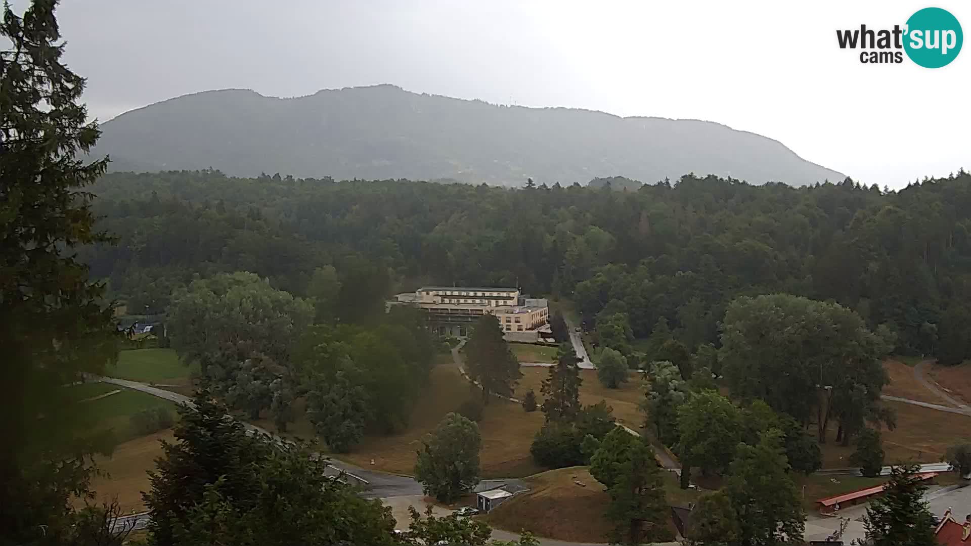 Trakošćan – Blick vom Schloss