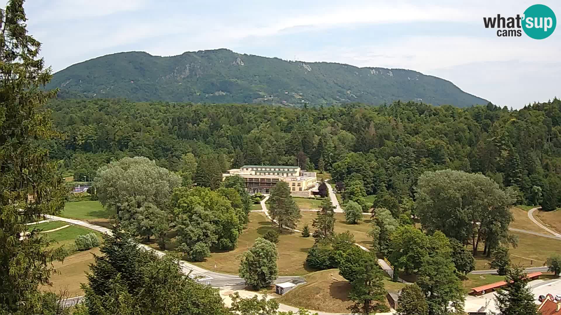 Trakošćan – Blick vom Schloss