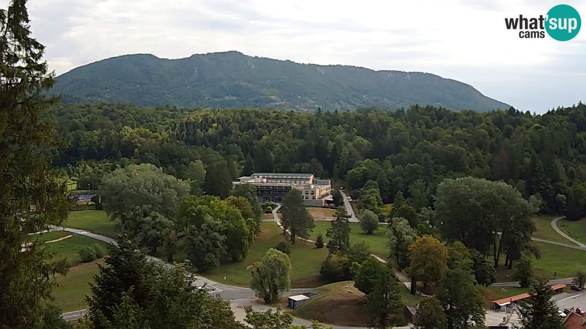 Trakošćan – Blick vom Schloss