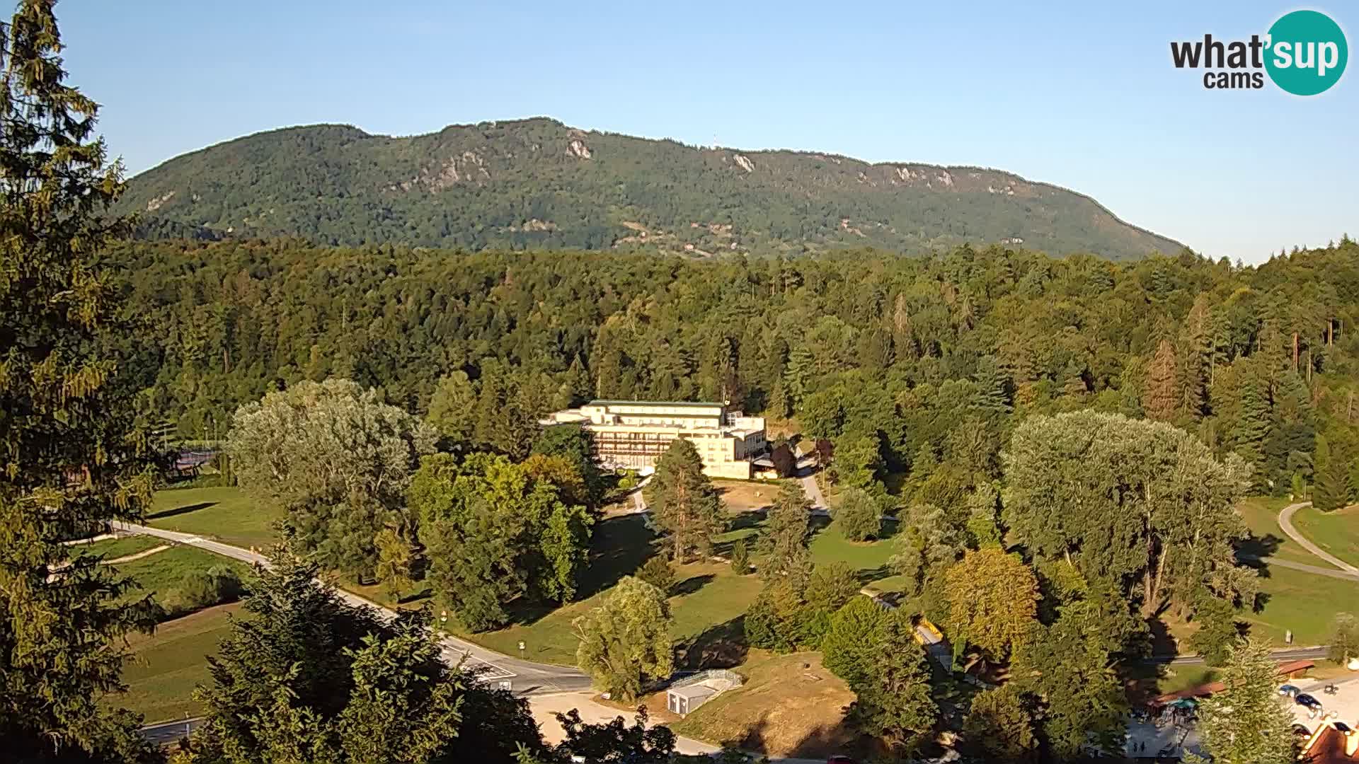 Trakošćan – Blick vom Schloss