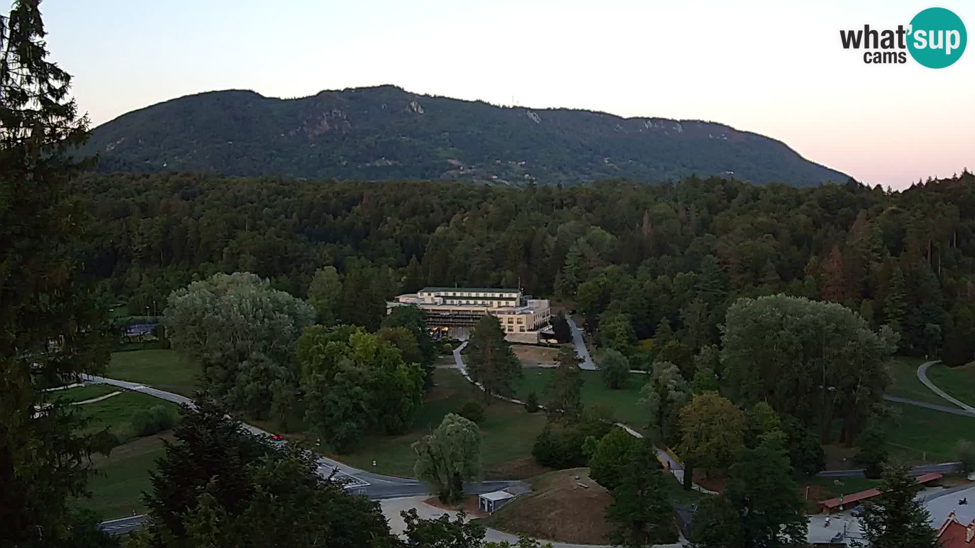Trakošćan – Blick vom Schloss