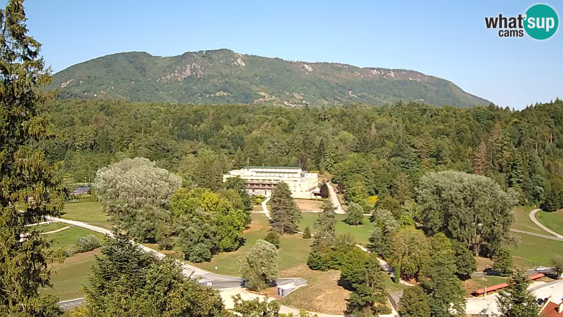 Trakošćan – Blick vom Schloss