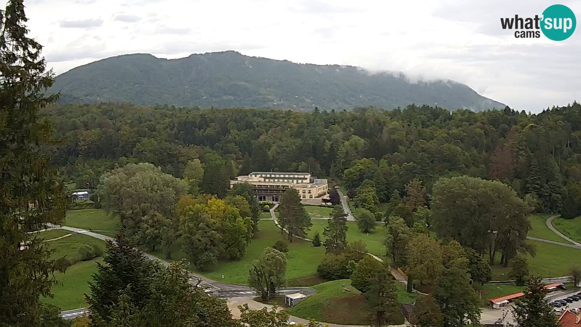 Trakošćan – Blick vom Schloss