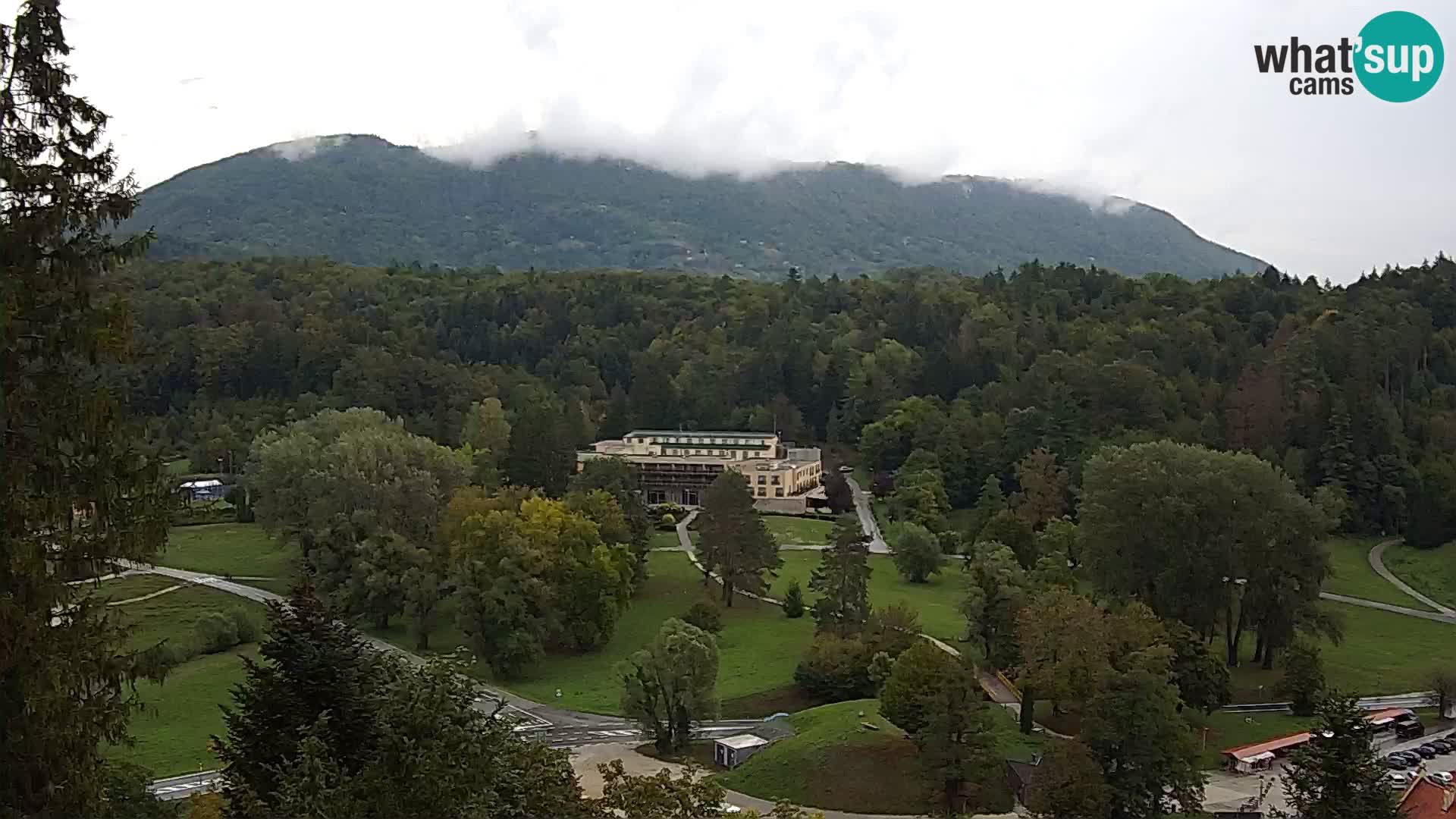 Trakošćan – Blick vom Schloss