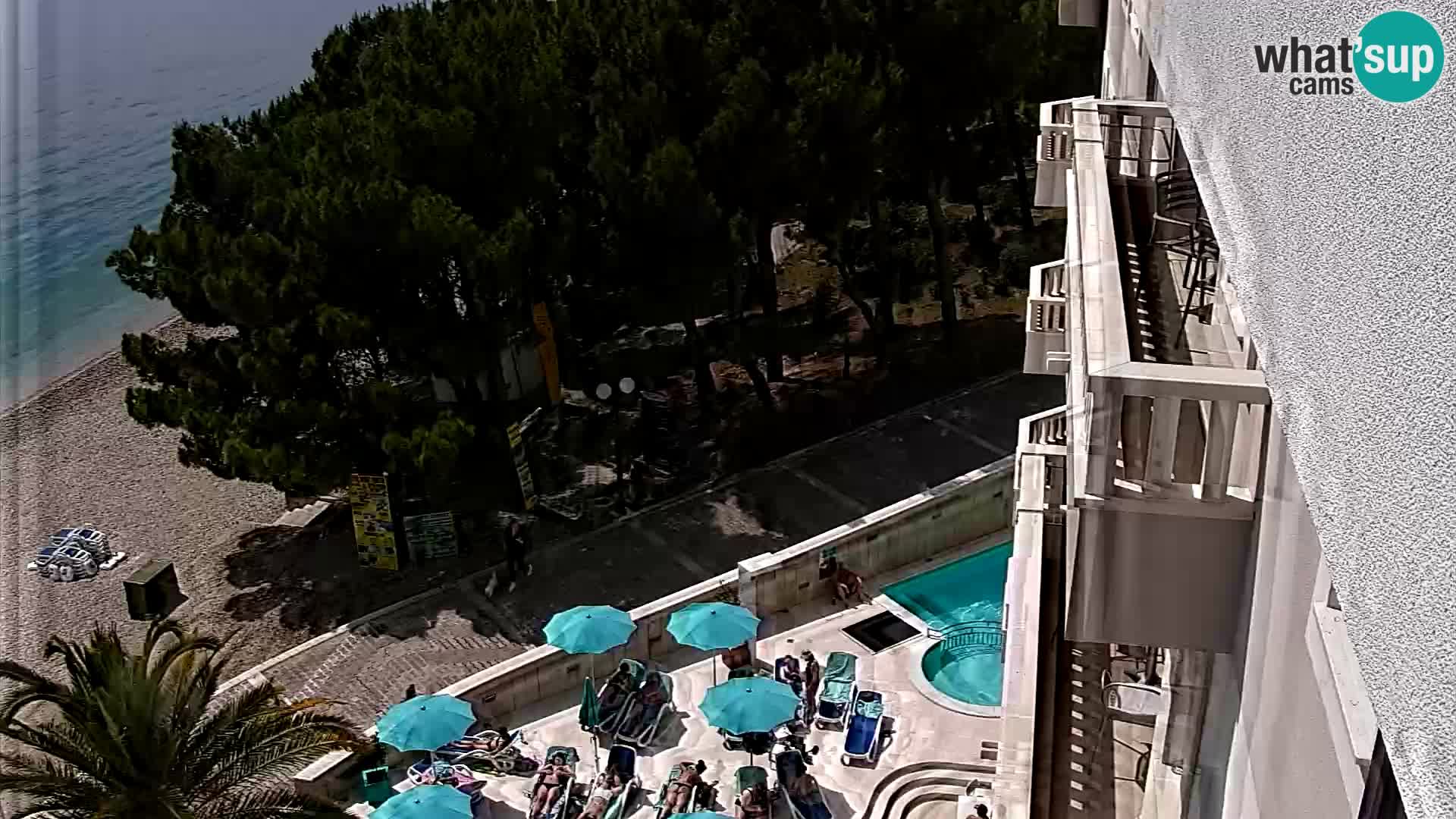 Livecam Tučepi – Hotel Tamaris – webcam Dalmazia
