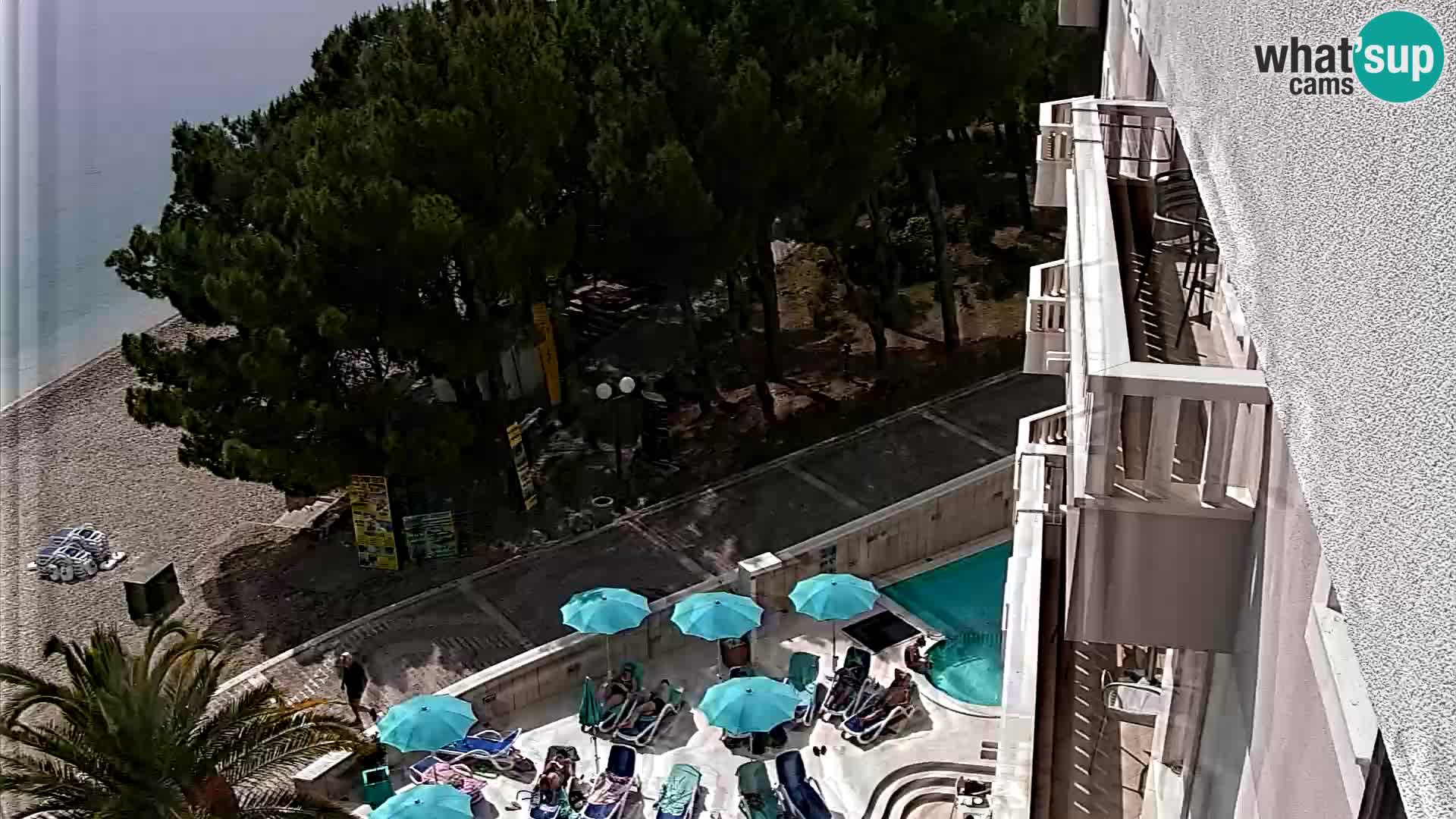Livecam Tučepi – Hotel Tamaris – webcam Dalmazia