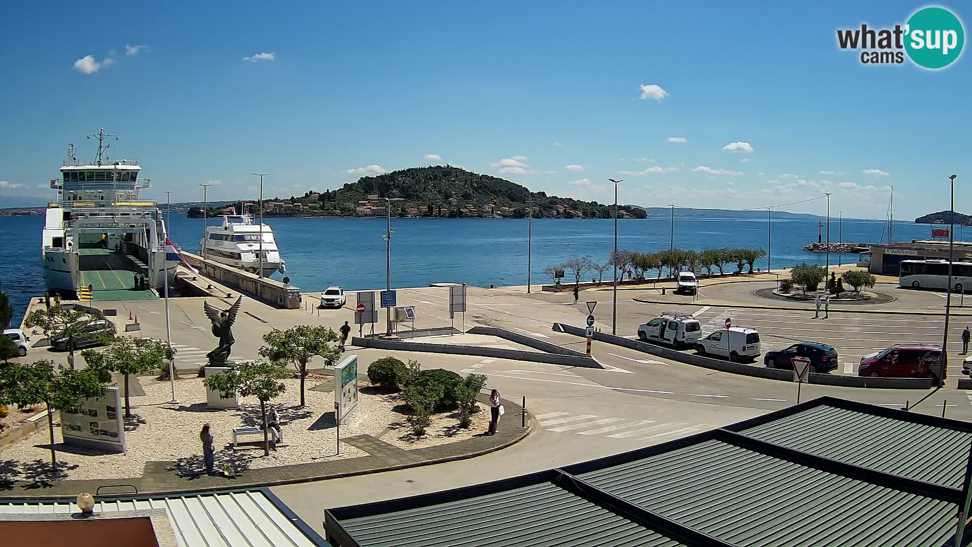 Spletna kamera Ugljan – trajekt Preko – Zadar