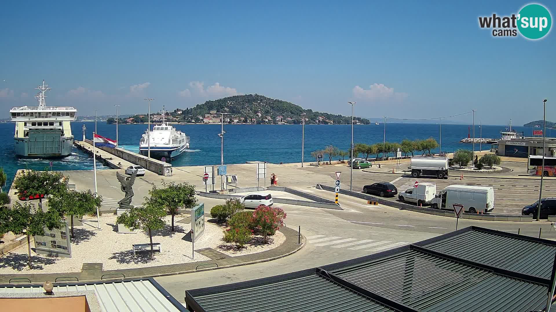 Webcam Ugliano – terminal traghetto da Preko a Zara