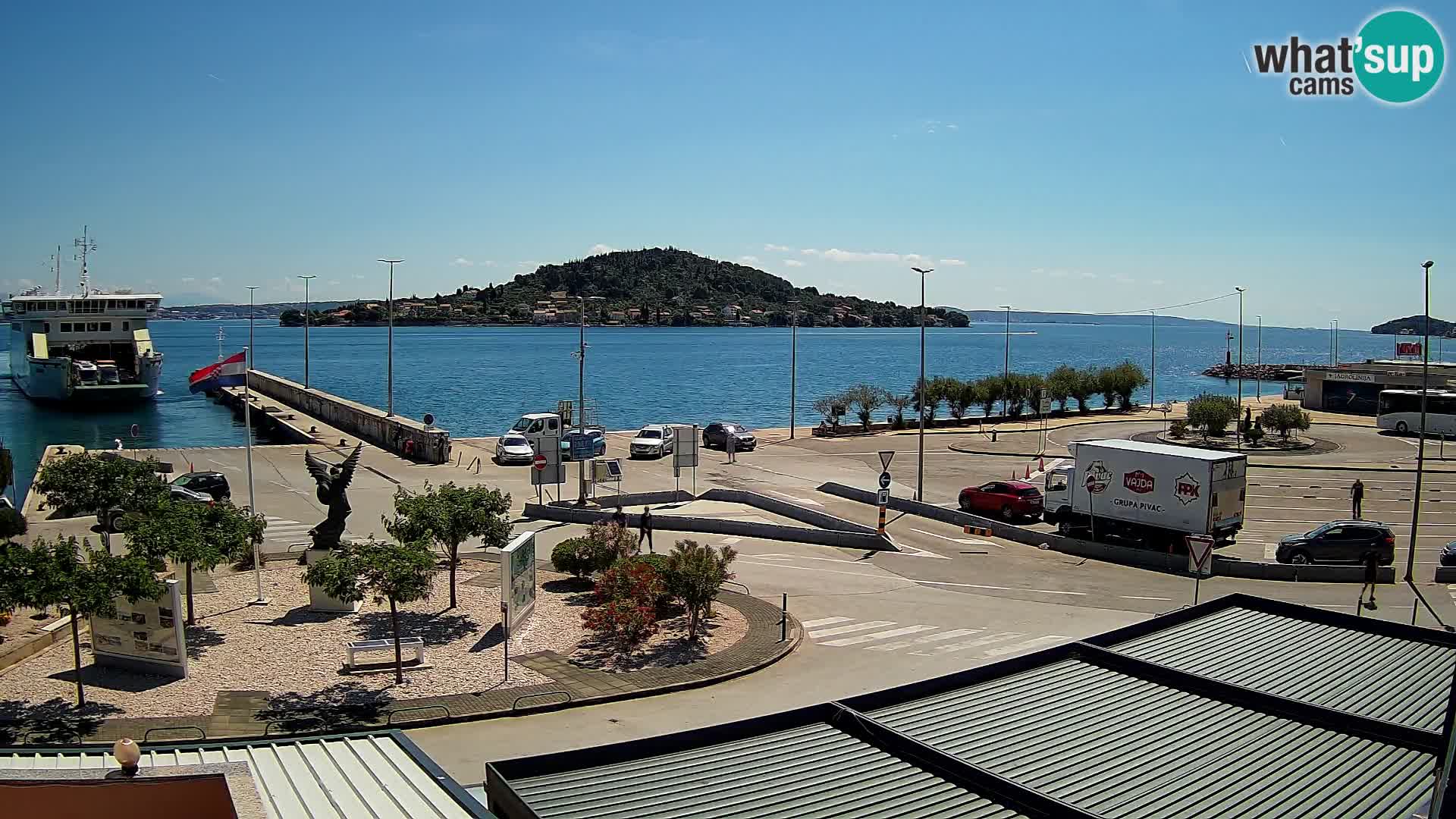 Spletna kamera Ugljan – trajekt Preko – Zadar