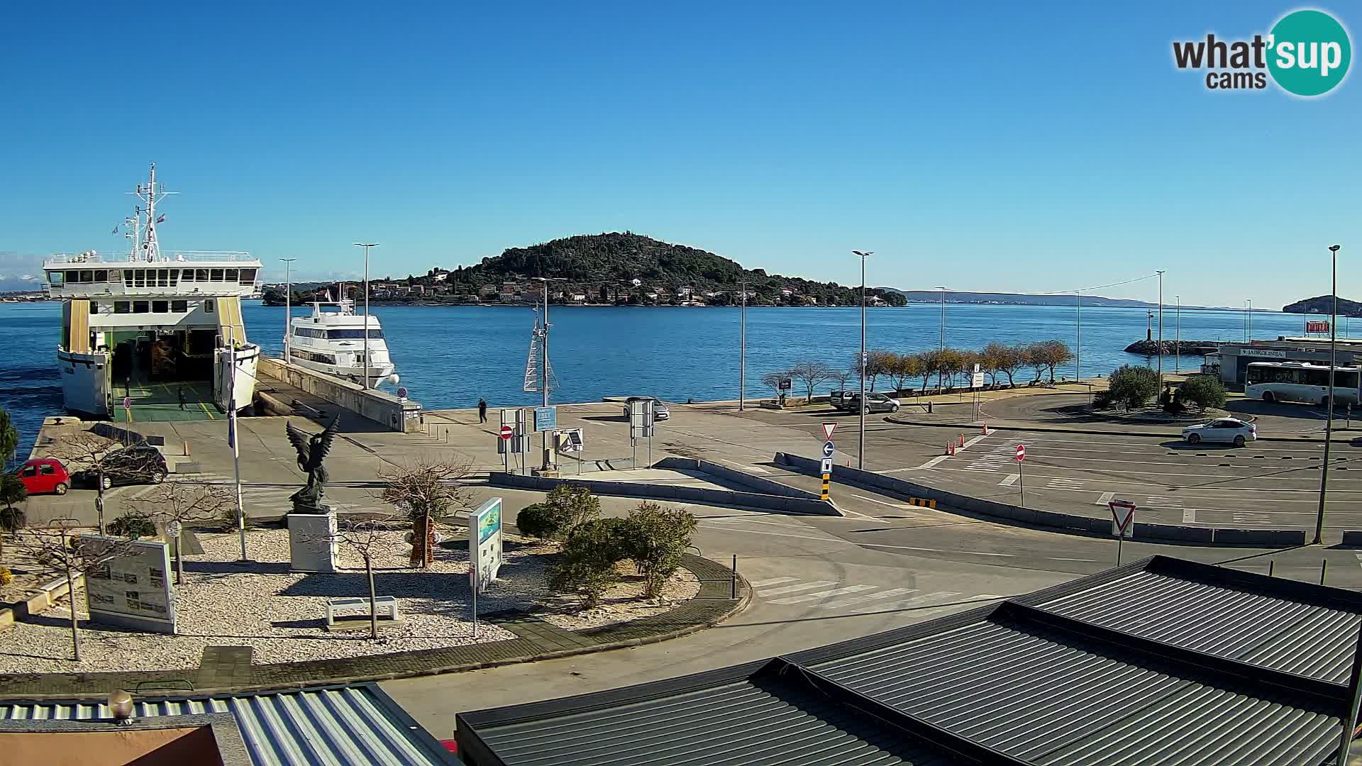 Webcam Ugljan – Preko Ferry to Zadar