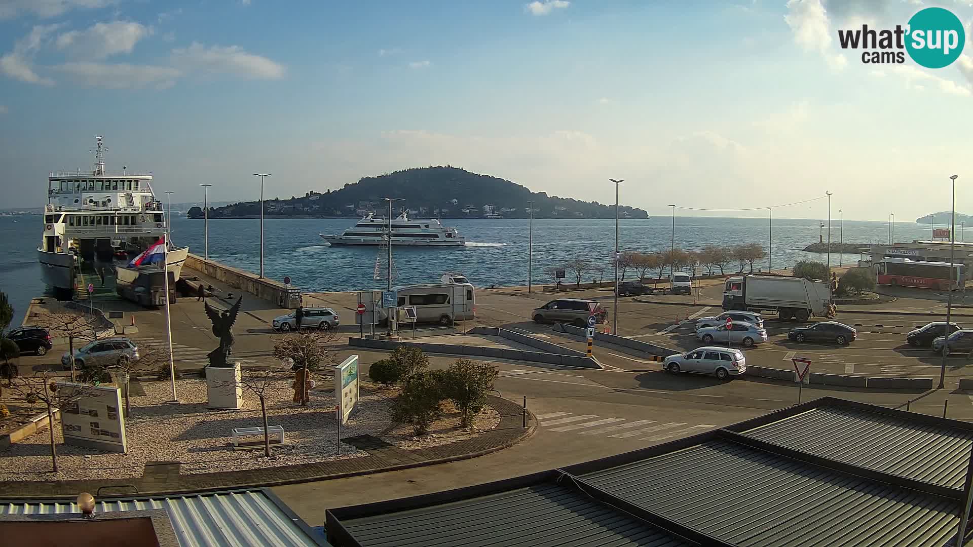 Webcam Ugljan – Preko Ferry to Zadar