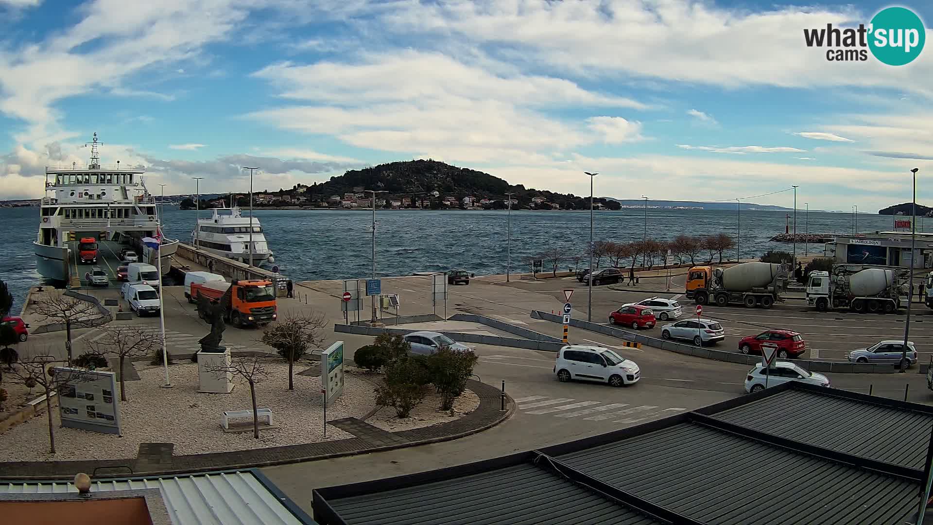 Webcam Ugljan – Preko Ferry to Zadar