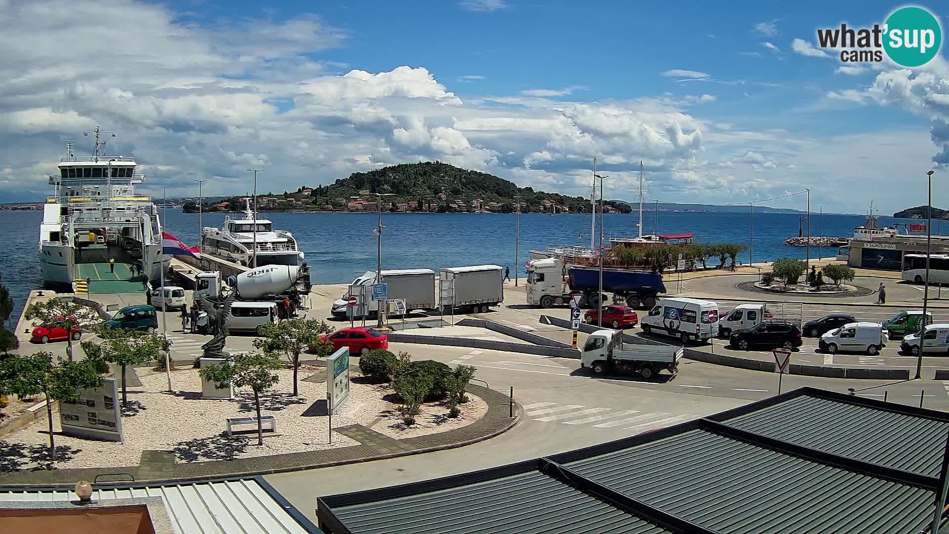 Spletna kamera Ugljan – trajekt Preko – Zadar
