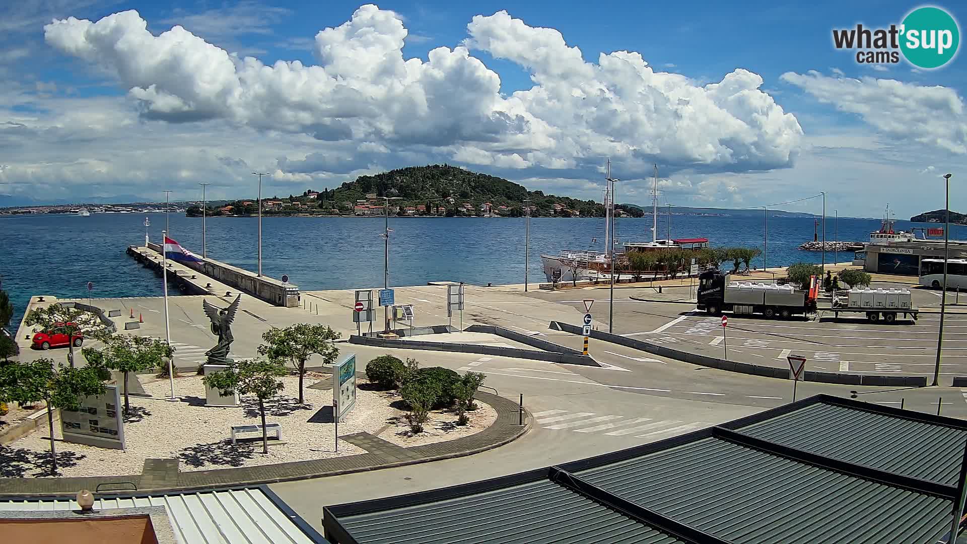 Spletna kamera Ugljan – trajekt Preko – Zadar