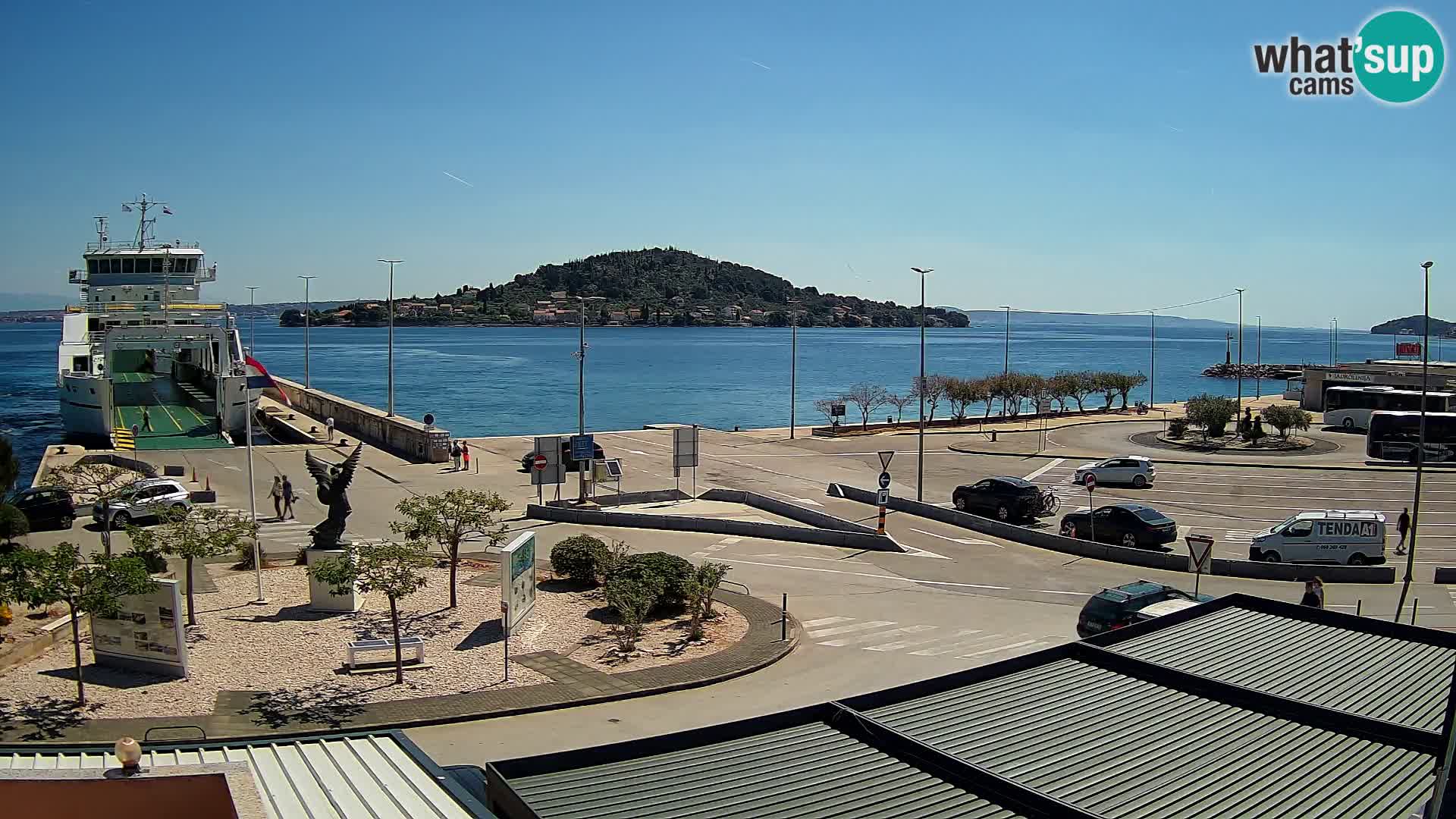 Webcam Ugljan – Preko Ferry to Zadar