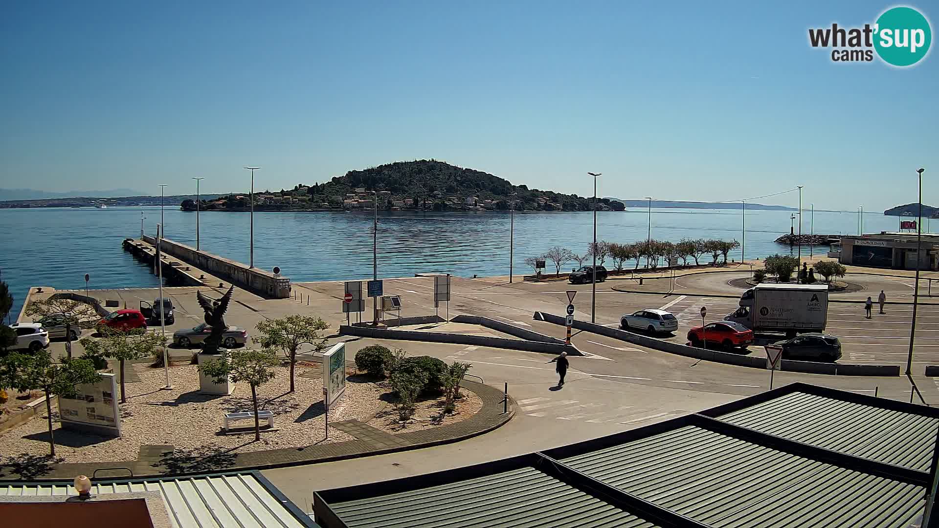 Spletna kamera Ugljan – trajekt Preko – Zadar