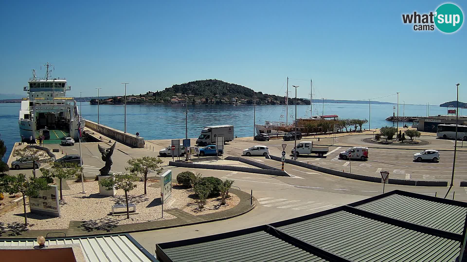 Webcam Ugliano – terminal traghetto da Preko a Zara