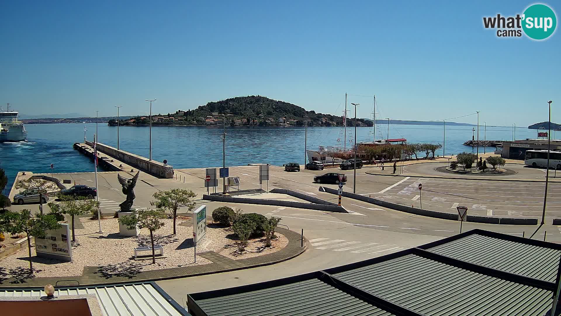 Webcam Ugliano – terminal traghetto da Preko a Zara