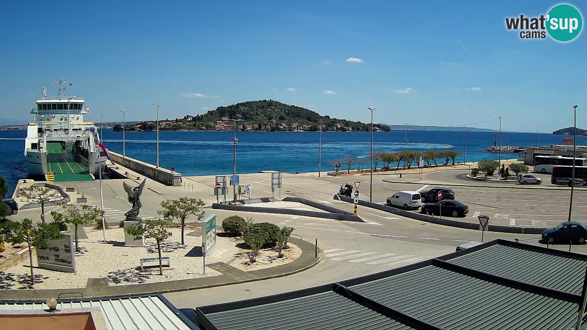 Spletna kamera Ugljan – trajekt Preko – Zadar