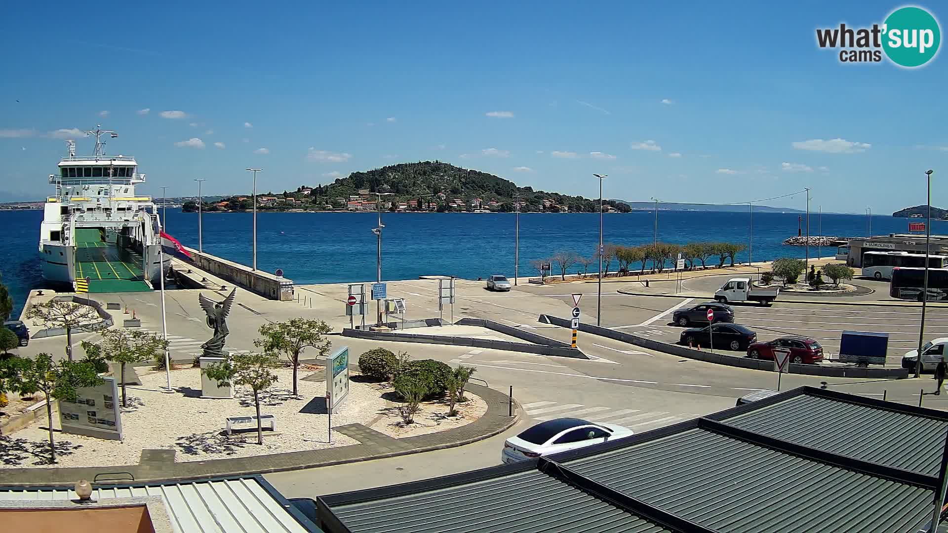 Web kamera Ugljan – Preko trajekt za Zadar