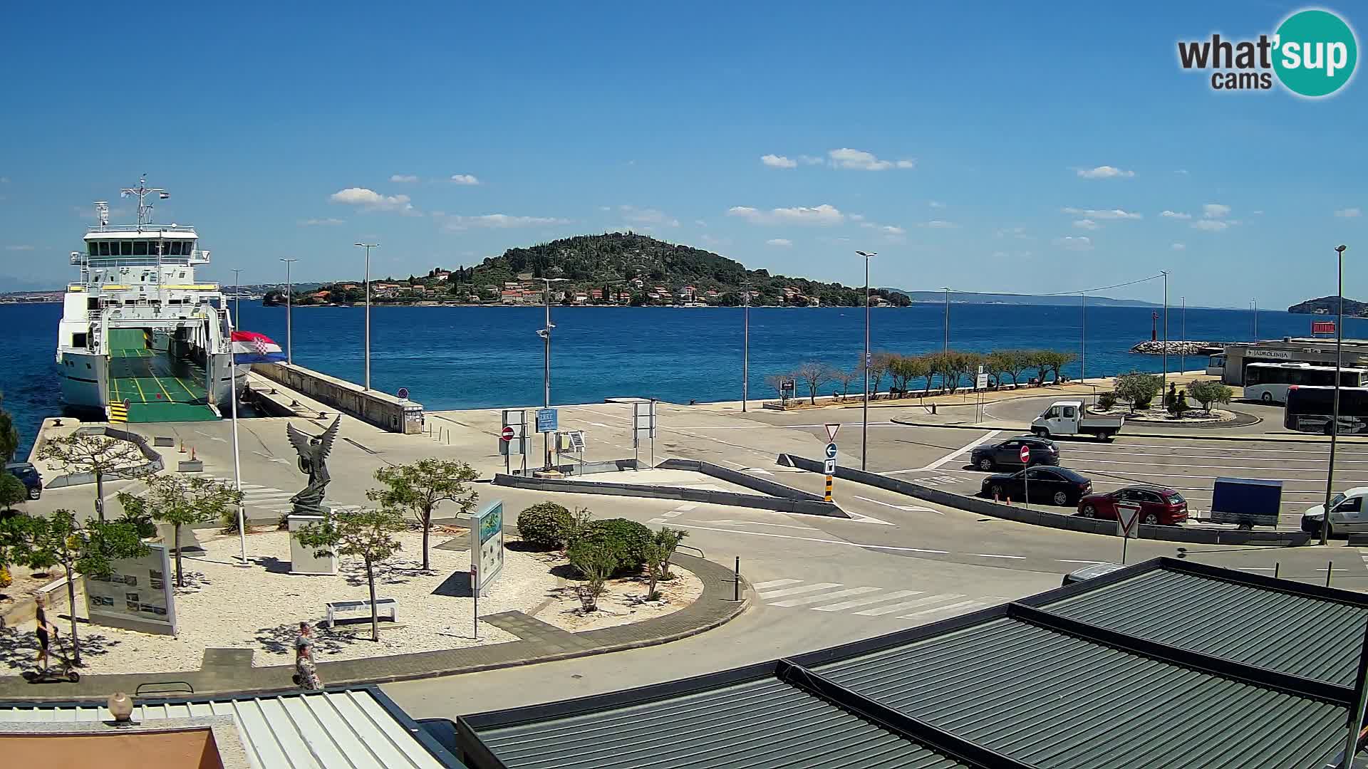 Web kamera Ugljan – Preko trajekt za Zadar
