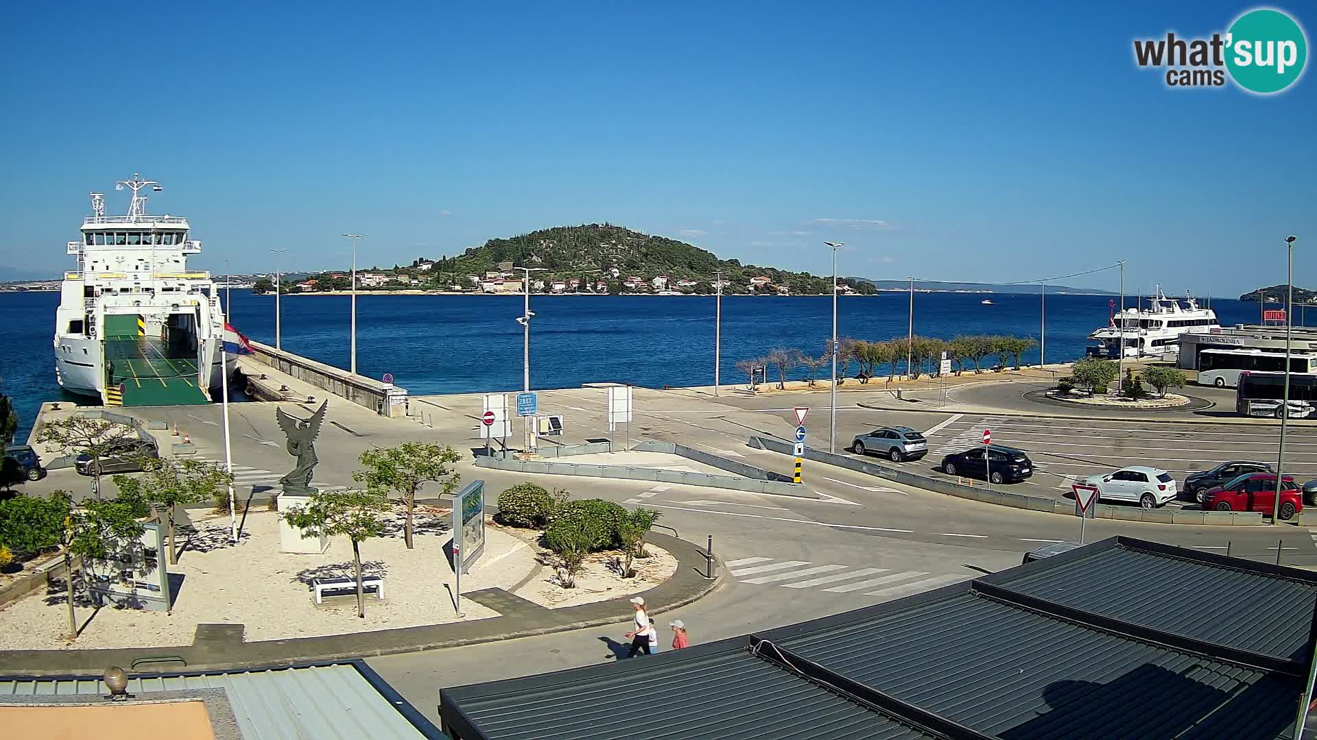 Web kamera Ugljan – Preko trajekt za Zadar