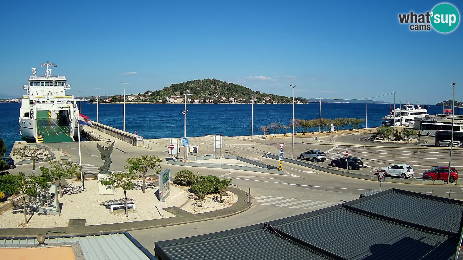 Web kamera Ugljan – Preko trajekt za Zadar