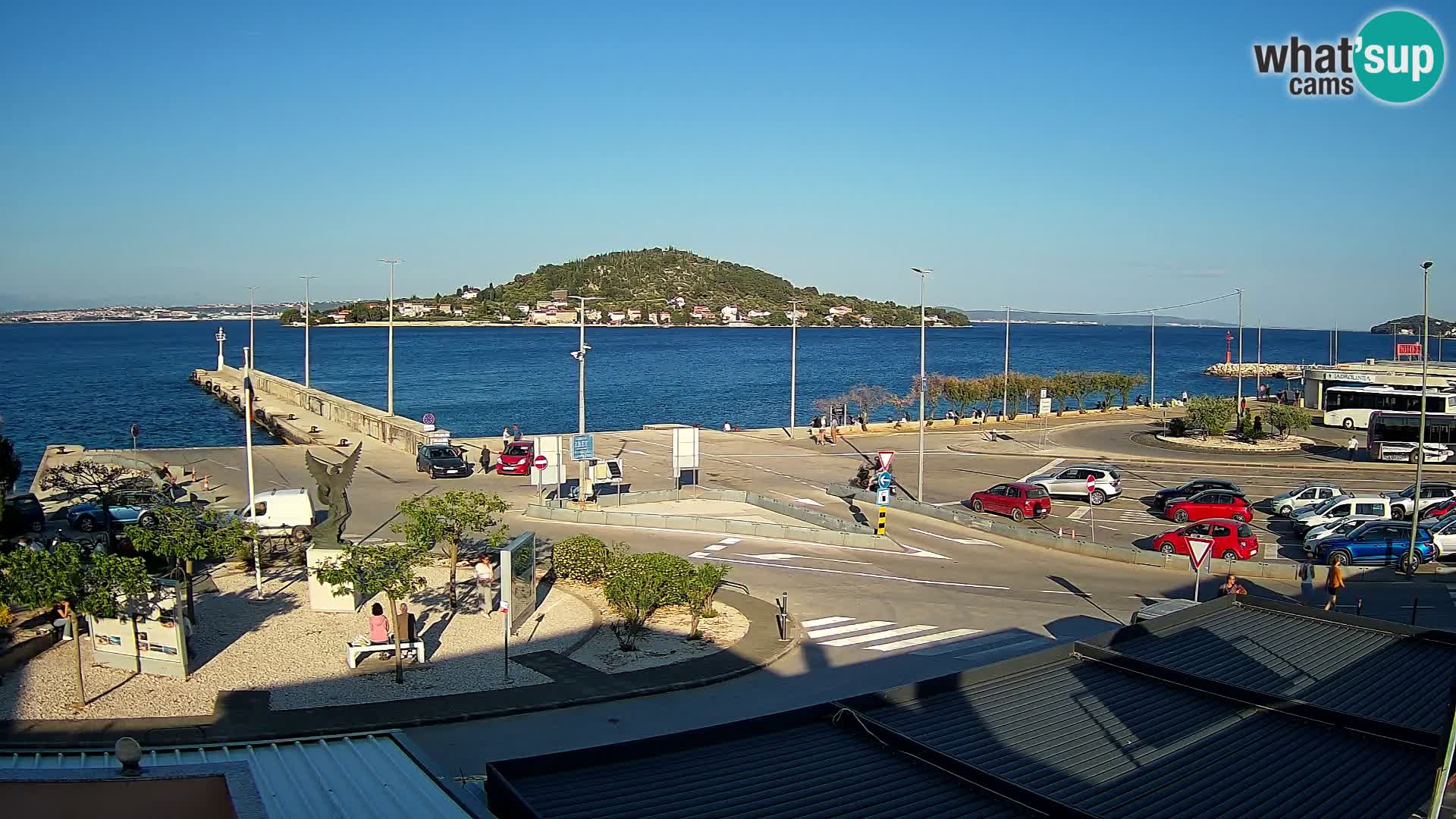 Webcam Ugliano – terminal traghetto da Preko a Zara